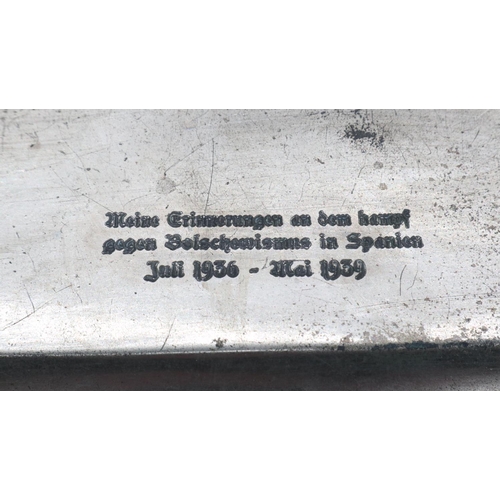 2107 - Spanish Civil War Period German Condor Legion Desk Set. UK P&P Group 2 (£20+VAT for the first lot an... 