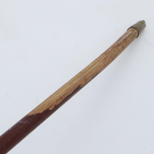 2117 - WWI East Surrey Regiment Officers Silver Top Swagger Stick. UK P&P Group 1 (£16+VAT for the first lo... 