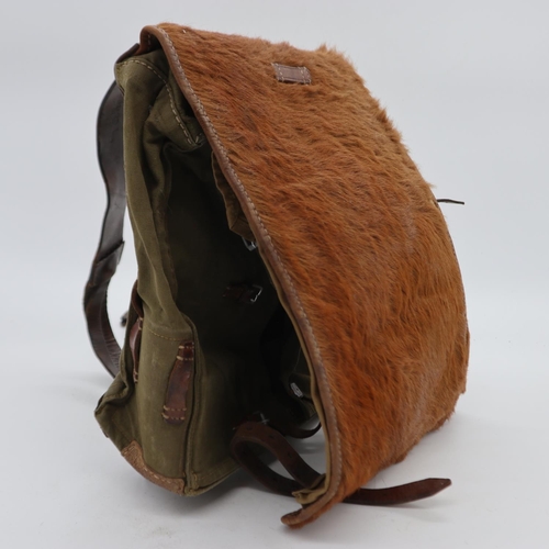 2132 - WWII German Tournister “Pony Pack” Dated 1939. Used by the Hitler Youth and ground troops in Alpine ... 