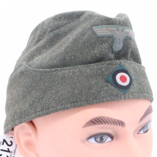 2138 - Third Reich M34 Army Overseas Cap. Made by Schubt, Berlin. Super condition for its age, UK P&P Group... 