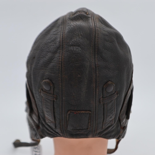2153 - Third Reich Air Sports Association Leather Flying Helmet, UK P&P Group 2 (£20+VAT for the first lot ... 