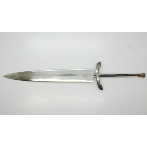 2157 - German SA dagger blade and guard with securing bolt. UK P&P Group 1 (£16+VAT for the first lot and £... 