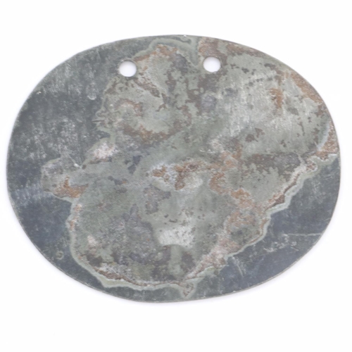 2181 - WWI Imperial German Dog Tag to a Machine Gunner in a Mountain Troop. UK P&P Group 1 (£16+VAT for the... 