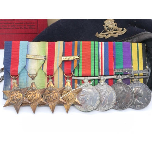 2267 - Comprehensive British WWII and later medal group comprising BWM, Defence medal, Campaign Service med... 