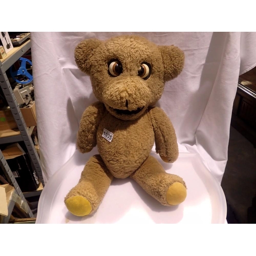 1035 - Vintage Nookie Ventriloquist Bear with moving eyes. UK P&P Group 3 (£30+VAT for the first lot and £8... 