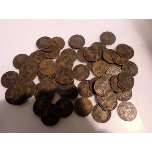 1064 - Quantity of pre-decimal pennies, bronze. UK P&P Group 1 (£16+VAT for the first lot and £2+VAT for su... 