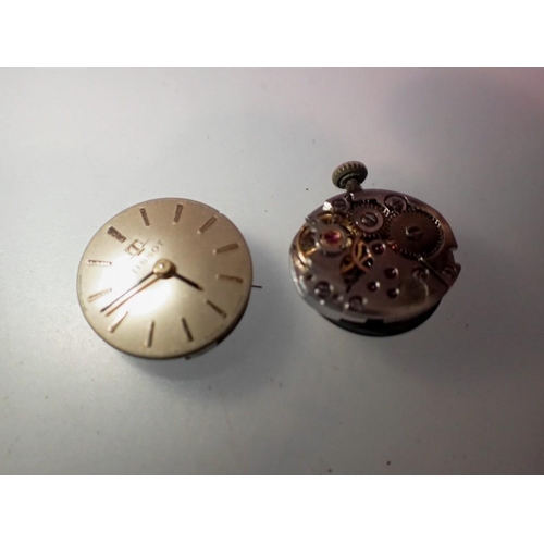 1080 - Two Tissot wristwatch movements. UK P&P Group 0 (£6+VAT for the first lot and £1+VAT for subsequent ... 