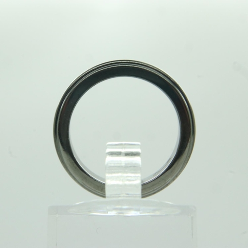 83 - Theo Fennell oxidized silver band, size K. UK P&P Group 0 (£6+VAT for the first lot and £1+VAT for s... 