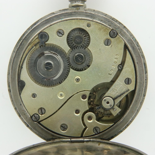 105 - Military issue pocket watch by S Smith & Son with one subsidiary dial, working at lotting. UK P&P Gr... 