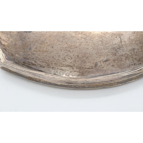 123 - Hallmarked silver mirror and two pots. UK P&P Group 2 (£20+VAT for the first lot and £4+VAT for subs... 