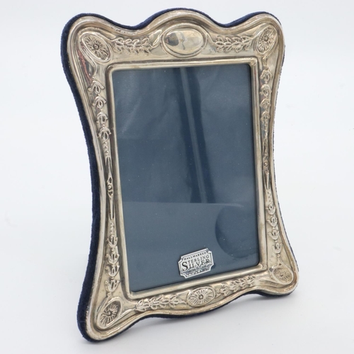 127 - Hallmarked silver mirror, 18 x 17 cm, boxed. UK P&P Group 2 (£20+VAT for the first lot and £4+VAT fo... 