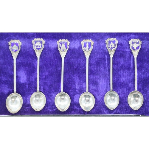 129 - Set of six sterling spoons, cased, 41g, L: 9 cm. UK P&P Group 2 (£20+VAT for the first lot and £4+VA... 