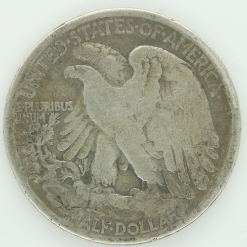 145 - 1918 silver 50 cents walking liberty. UK P&P Group 0 (£6+VAT for the first lot and £1+VAT for subseq... 