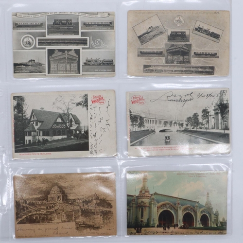 151 - Sixty postcards of exhibitions/expositions, mainly early 20th century American. UK P&P Group 2 (£20+... 