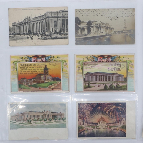152 - Sixty postcards of exhibitions/expositions, mainly early 20th century American. UK P&P Group 2 (£20+... 