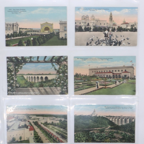 155 - Sixty postcards of exhibitions/expositions, mainly early 20th century American. UK P&P Group 2 (£20+... 