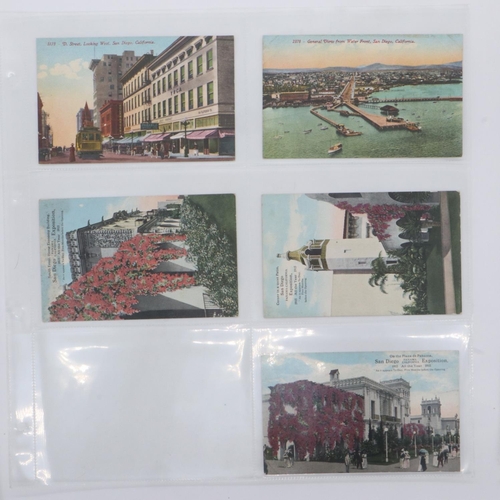 155 - Sixty postcards of exhibitions/expositions, mainly early 20th century American. UK P&P Group 2 (£20+... 