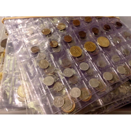 1158 - Collection of coins in folder pages, Scandinavia and Netherlands. UK P&P Group 2 (£20+VAT for the fi... 