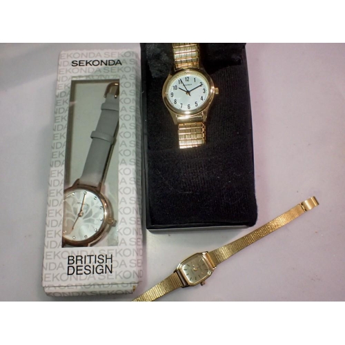 1173 - Three Sekonda wristwatches, two boxed. UK P&P Group 1 (£16+VAT for the first lot and £2+VAT for subs... 