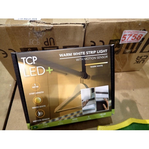 1794 - Eight 1m strip lighting TCP LED plus with motion sensors. Not available for in-house P&P