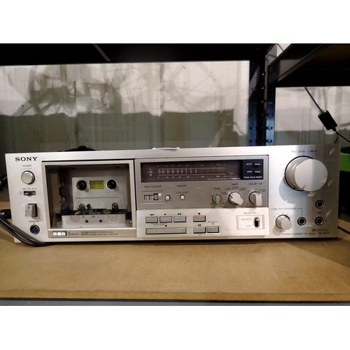 1205 - Sony 3 head cassette deck model no: TCK71. All electrical items in this lot have been PAT tested for... 