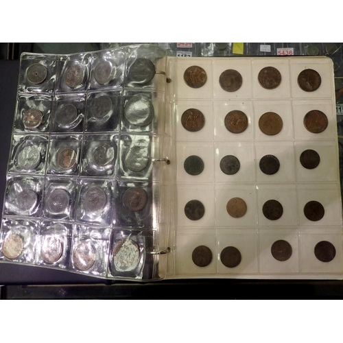 1196C - Coin album containing British and world coins. UK P&P Group 1 (£16+VAT for the first lot and £2+VAT ... 