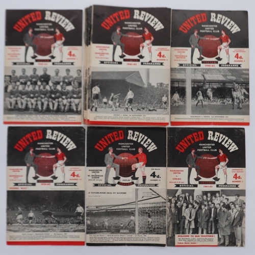 2035 - 1961-63 Manchester United programmes (31). UK P&P Group 1 (£16+VAT for the first lot and £2+VAT for ... 