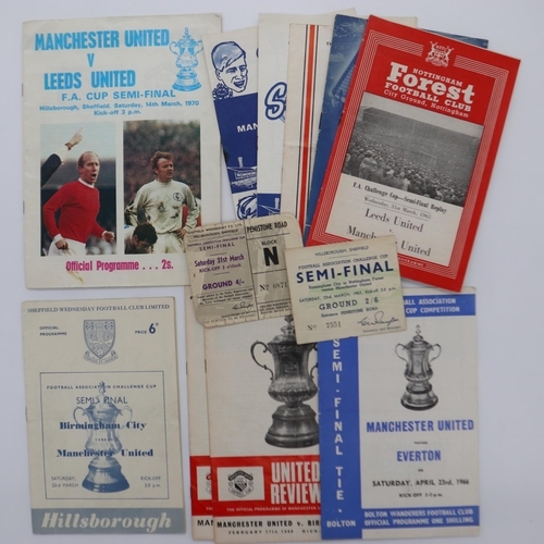 2048 - Manchester United Cup programmes 1962 and later, and two tickets, Sheffield Wednesday and Birmingham... 
