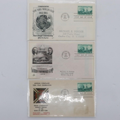 193 - Three first day covers for the New York Worlds Fair 1964. UK P&P Group 1 (£16+VAT for the first lot ... 