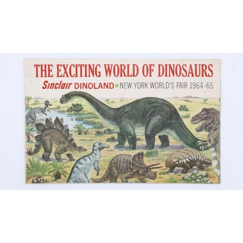 196 - New York Worlds Fair 1964 Exciting World of Dinosaurs by Sinclair Dinoland. UK P&P Group 1 (£16+VAT ... 