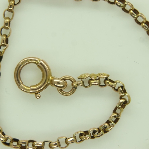 22 - 9ct gold chain, L: 40 cm, 3.0g. UK P&P Group 1 (£16+VAT for the first lot and £2+VAT for subsequent ... 