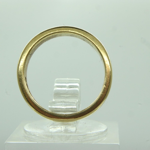 39 - 22ct gold heavy gauge wedding band, size F/G, 5.5g. UK P&P Group 0 (£6+VAT for the first lot and £1+... 