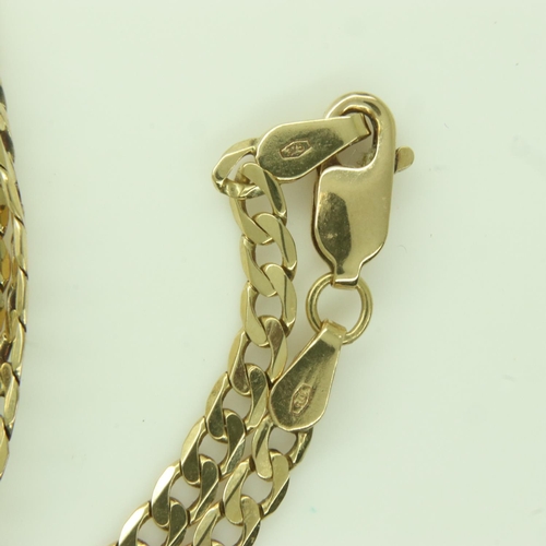 66 - 9ct gold curb-link neck chain,L: 56 cm, 6.9g. UK P&P Group 0 (£6+VAT for the first lot and £1+VAT fo... 