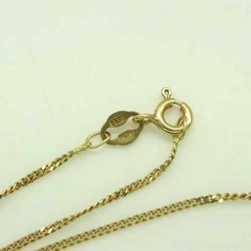 76 - 18ct gold fine-link neck chain, L: 44 cm, 2.6g. UK P&P Group 0 (£6+VAT for the first lot and £1+VAT ... 