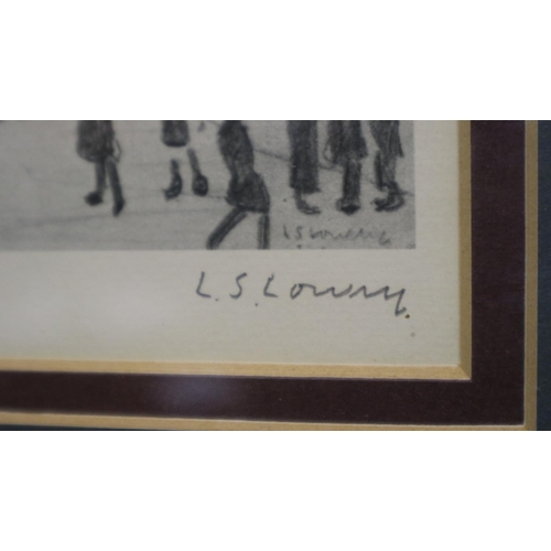 2001 - Lawrence Stephen Lowry RBA RA (1887-1976): artist signed limited offset lithograph, The Reference Li... 