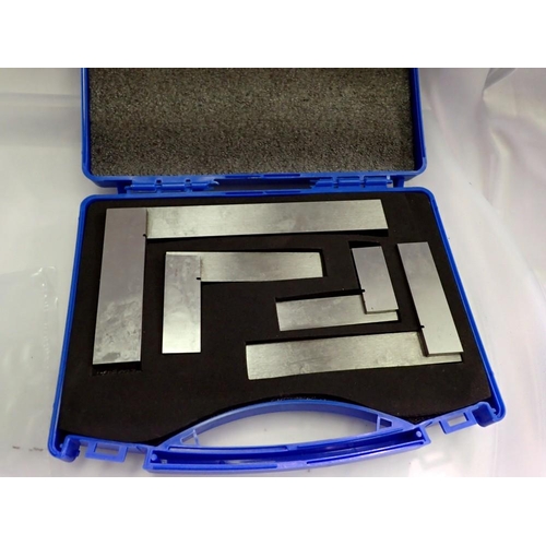 1162 - Four piece engineers square set cased, unused. UK P&P Group 1 (£16+VAT for the first lot and £2+VAT ... 