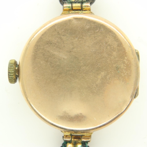 118 - 9ct gold ladies wristwatch, 16.2g total. UK P&P Group 1 (£16+VAT for the first lot and £2+VAT for su... 