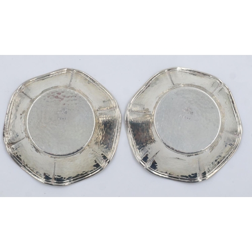 161 - Pair of Alvin Sterling dishes, D: 80 mm, 27g. UK P&P Group 1 (£16+VAT for the first lot and £2+VAT f... 