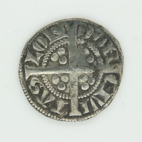 204 - Boxed Edward I silver hammered penny, London mint, aVF grade. UK P&P Group 1 (£16+VAT for the first ... 