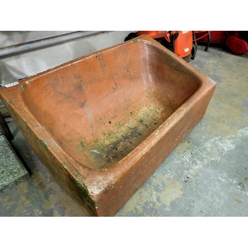 1720 - Large ceramic plant pot/bed. Not available for in-house P&P