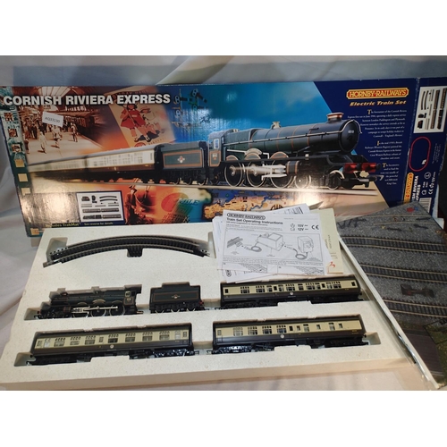 2423 - Hornby Cornish Riviera Express train set, excellent condition, missing controller, transformer, and ... 