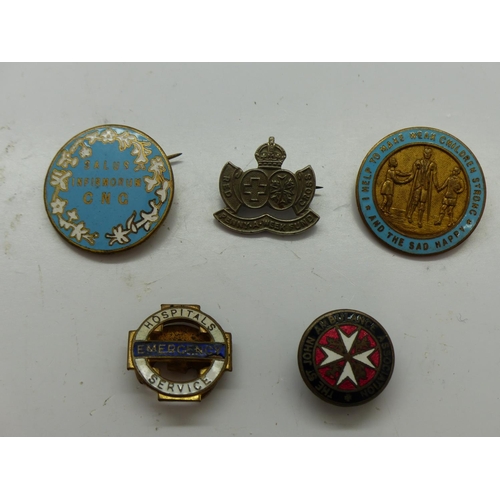 1081 - Collection of enamelled nurses badges. UK P&P Group 1 (£16+VAT for the first lot and £2+VAT for subs... 