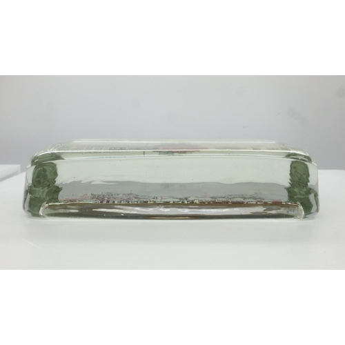 200 - Rectangular glass paperweight for the 1926 Sesqui-Centennial exposition featuring the Independence H... 