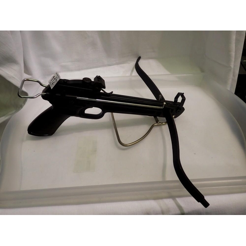 1127 - Armex UK crossbow, lacking elastic. UK P&P Group 2 (£20+VAT for the first lot and £4+VAT for subsequ... 