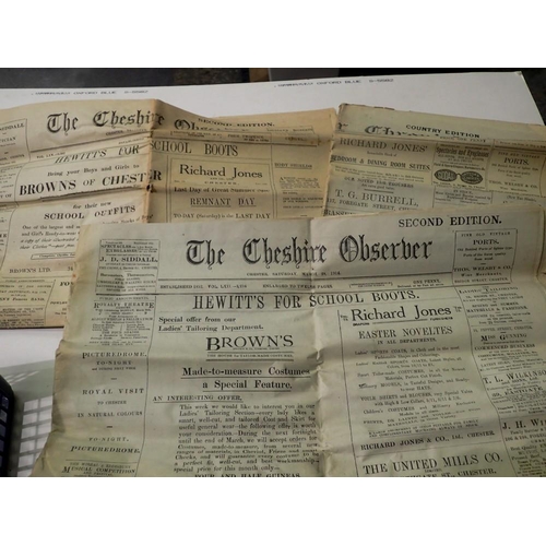 1154 - Three Observer Newspapers from 1914/1917. UK P&P Group 2 (£20+VAT for the first lot and £4+VAT for s... 