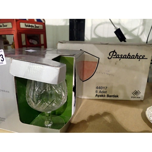 1193 - Pasabahce and Jasper Conran glassware. Not available for in-house P&P