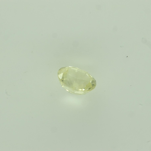 73 - Natural loose oval cut yellow sapphire; 1.11cts. UK P&P Group 0 (£6+VAT for the first lot and £1+VAT... 