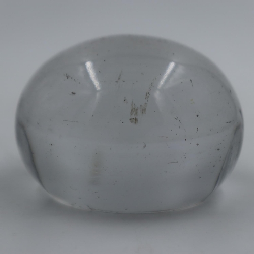 178 - Glass paperweight for Frederic Brock for 1889 Exposition. UK P&P Group 1 (£16+VAT for the first lot ... 