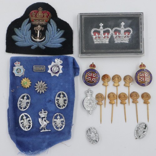 Collection Of Military And Police Badges, Including Merseyside Police 