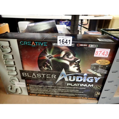 1641 - Creative blaster Audigy Platinum home studio. Not available for in-house P&P